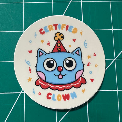 Circle Certified Clown Sticker