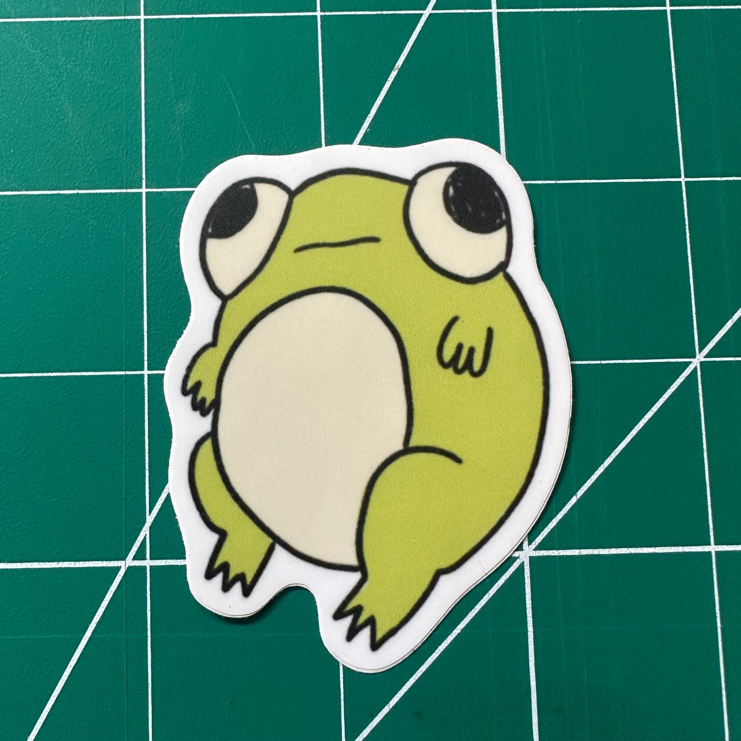 Cute Round Frog Sticker