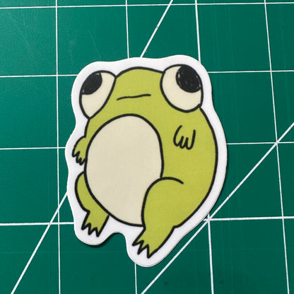 Cute Round Frog Sticker