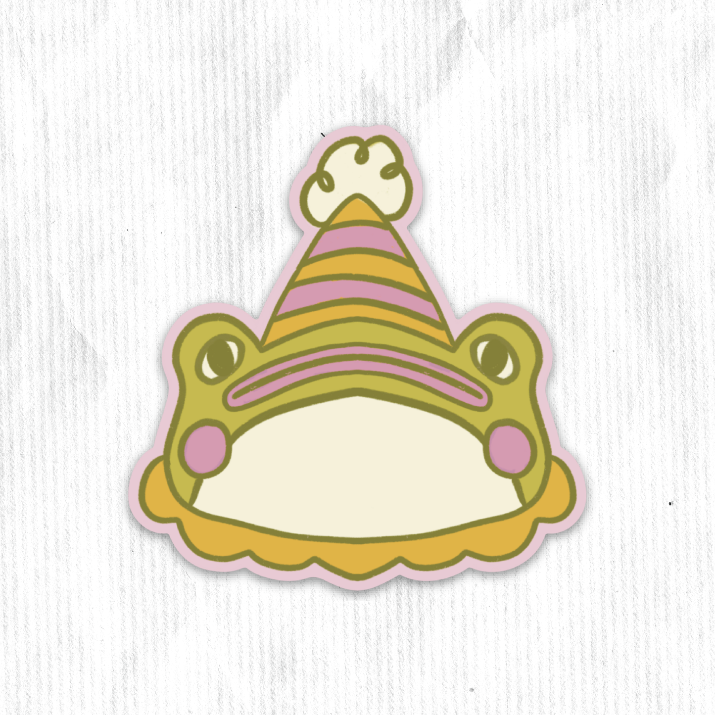 Clown Frog Sticker