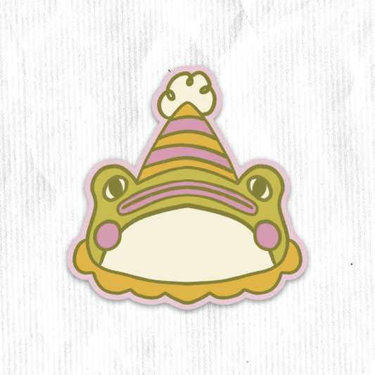 Clown Frog Sticker