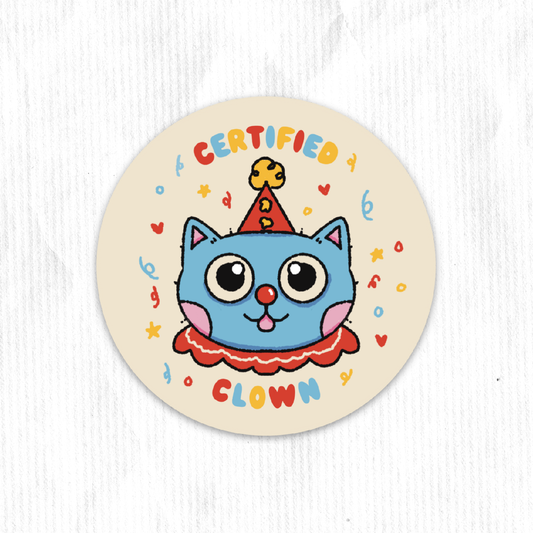 Circle Certified Clown Sticker